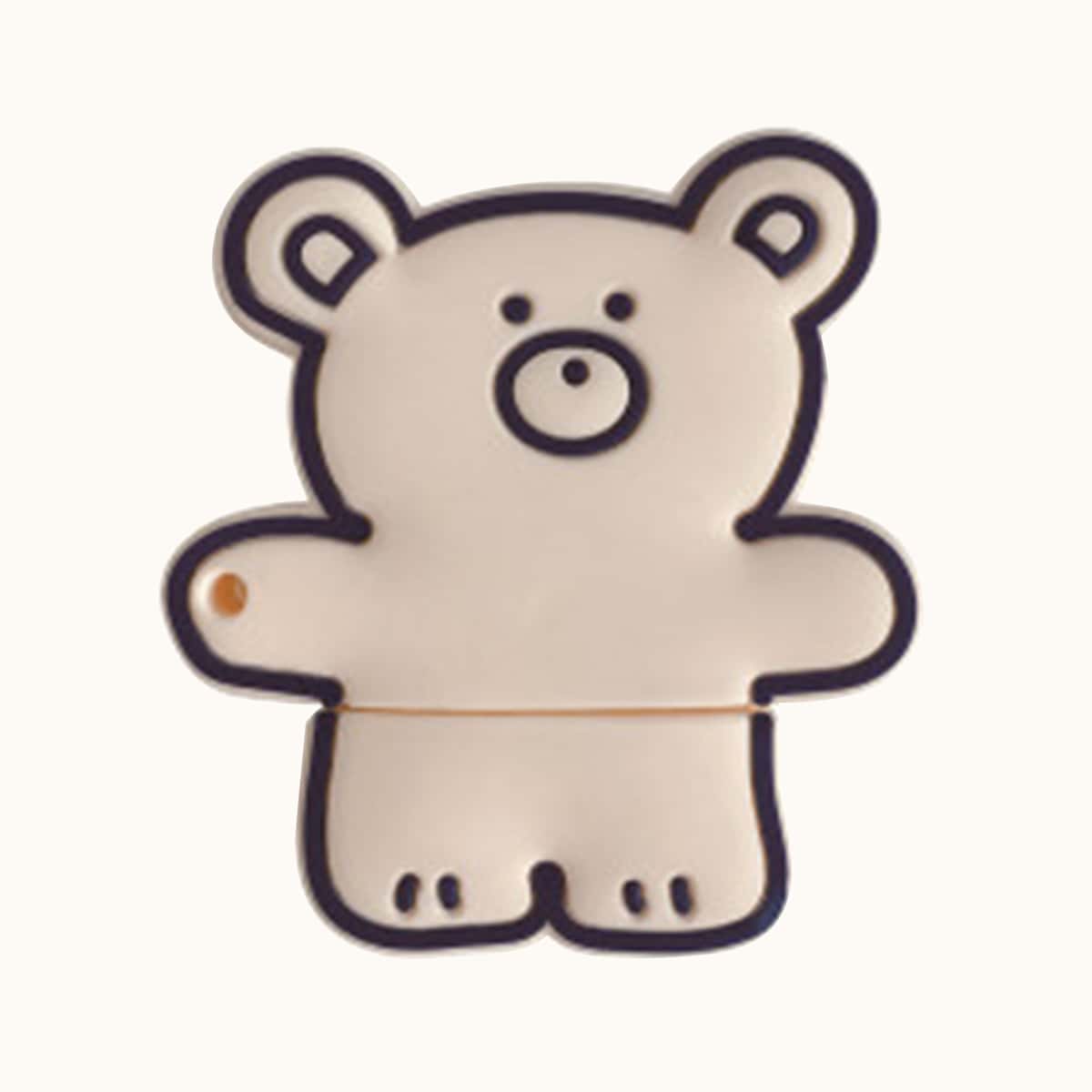 

Bear Shaped AirPods Case, Beige