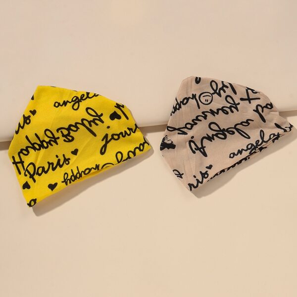 

2pcs Slogan Graphic Hat, Multicolor