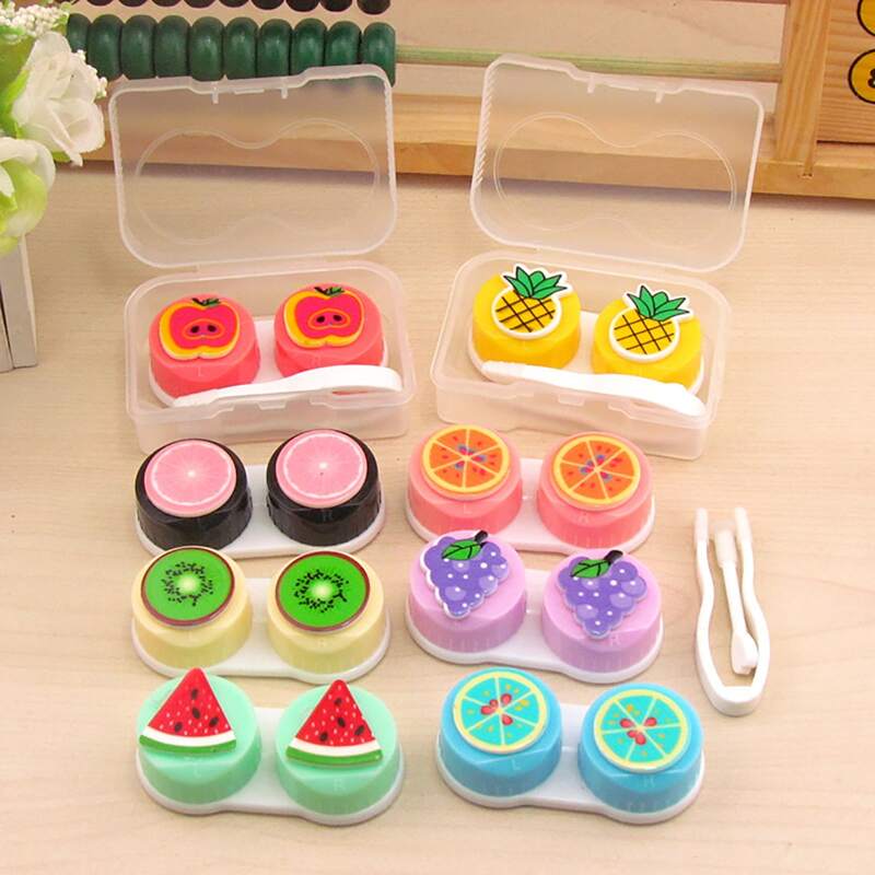

1pc Random Fruit Shaped Contact Lens Case, Multicolor