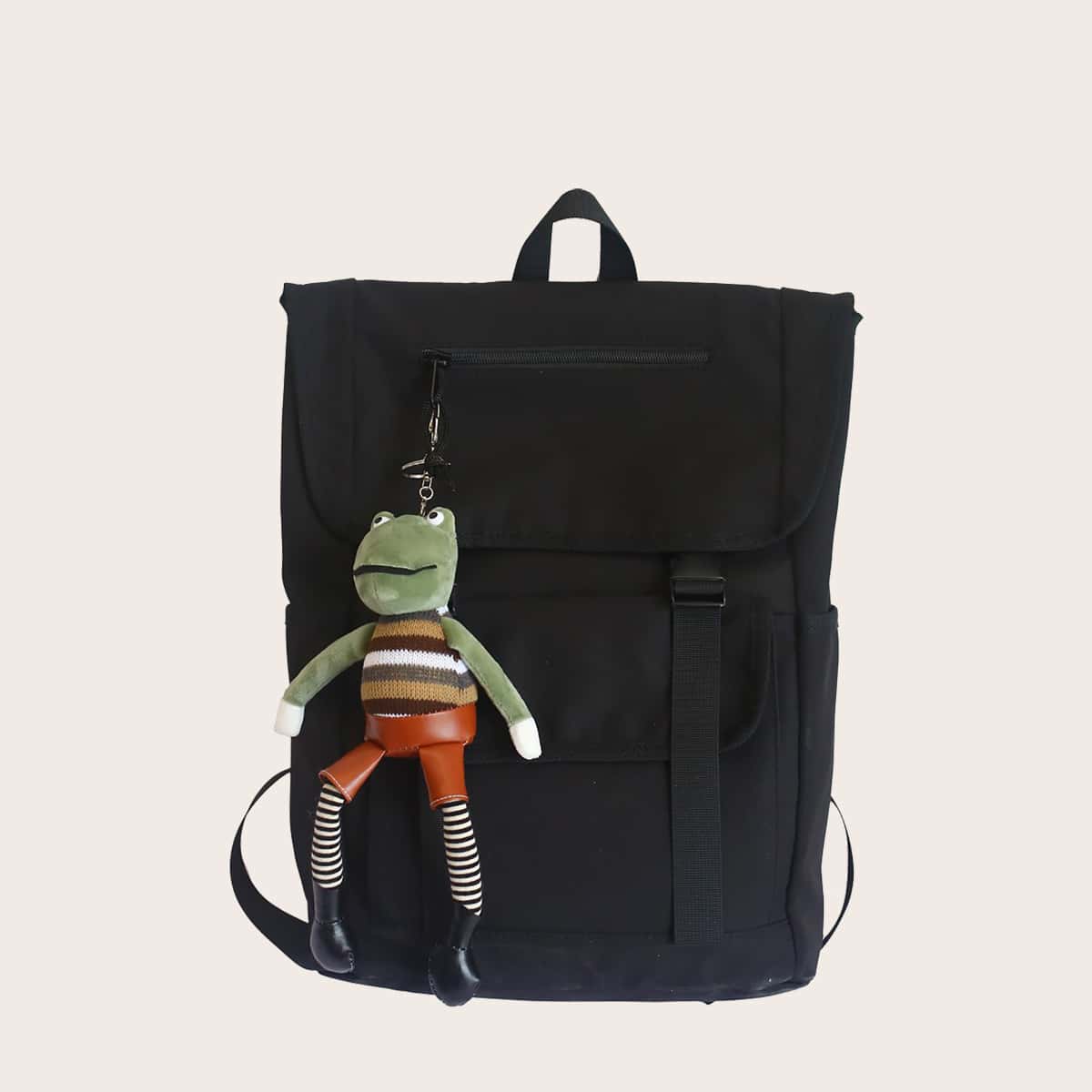 

Guys Cartoon Charm Large Capacity Backpack, Black