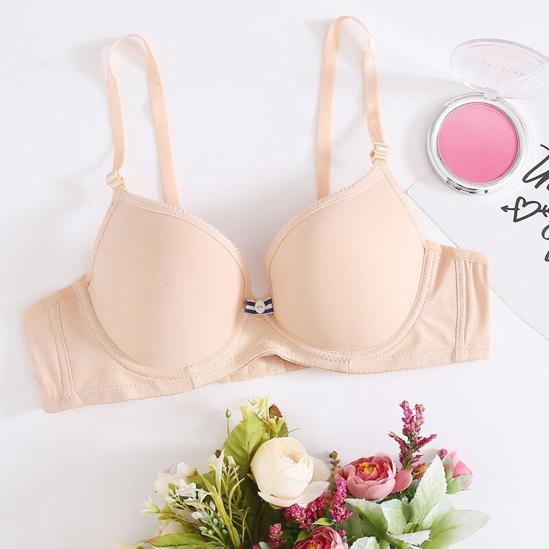 

Simple Underwire Bra, Apricot