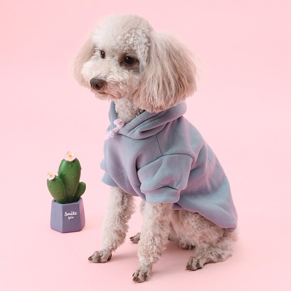 

Solid Dog Hoodie, Blue