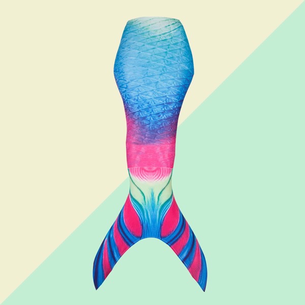 

Girls Mermaid Tail Design Bikini Bottom, Multicolor