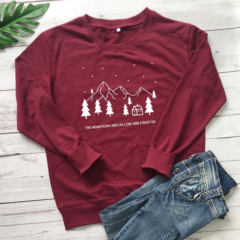 

Slogan Graphic Sweatshirt, Burgundy