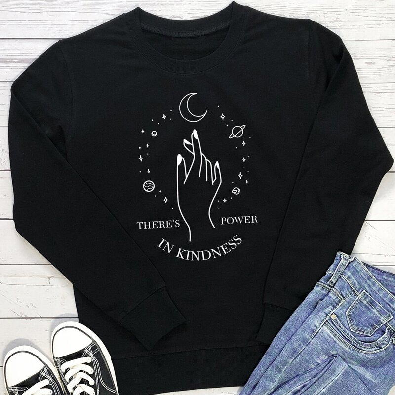 

Planet & Letter Graphic Sweatshirt, Black