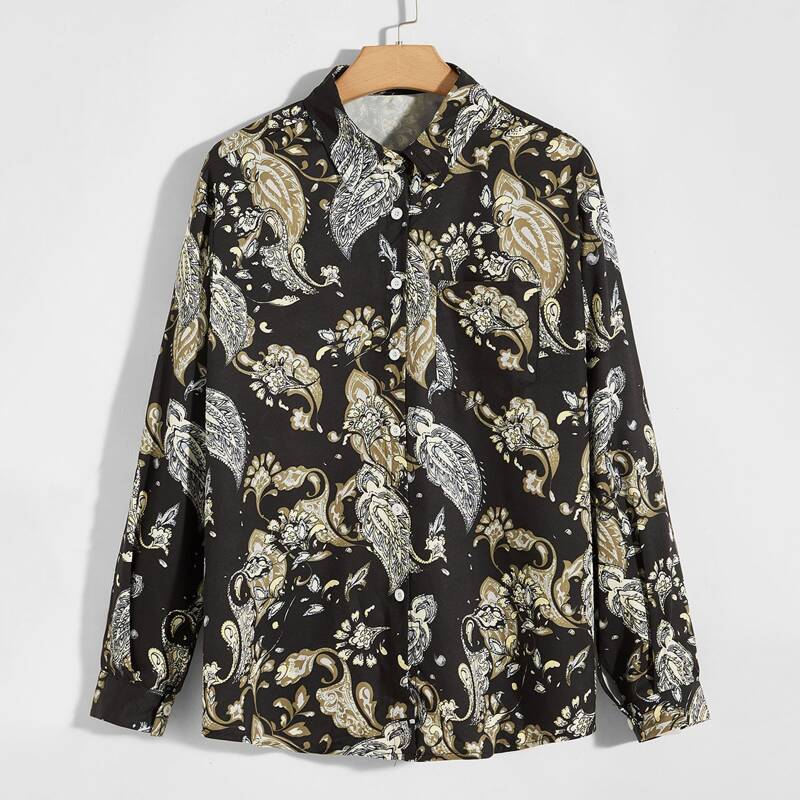 

Guys All Over Print Shirt, Multicolor