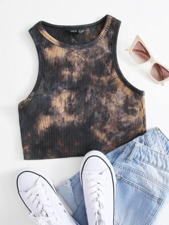 Camis Canalé Tie-Dye Casual