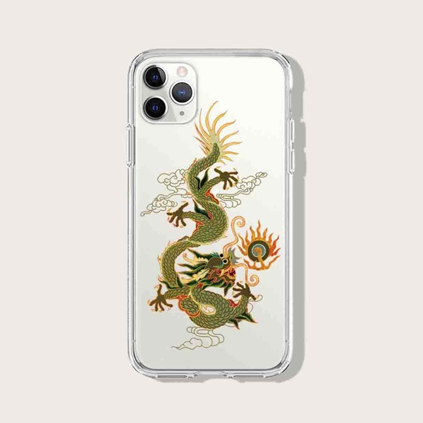 

Chinese Dragon Clear iPhone Case, Multicolor