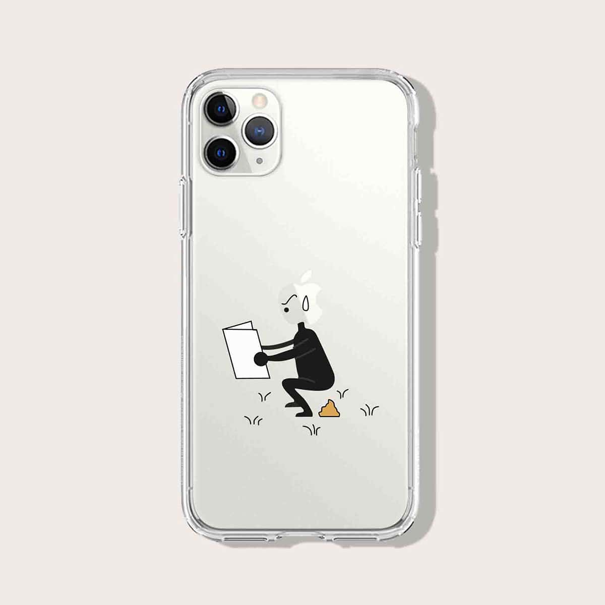

Graphic Clear iPhone Case, Black