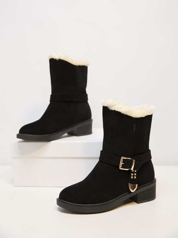 warm suede boots