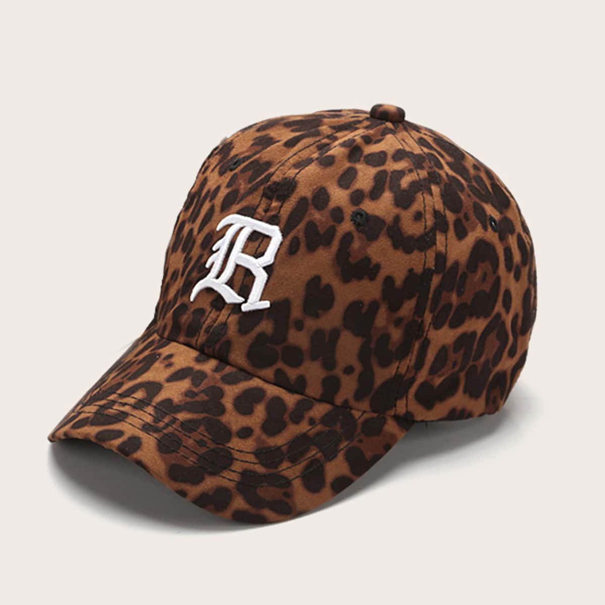 

Leopard Letter Embroidery Baseball Cap, Multicolor