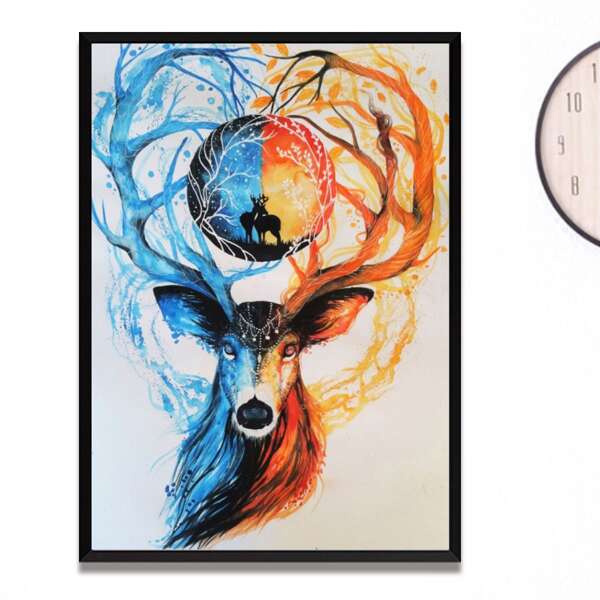 

Animal Print DIY Diamond Painting Without Frame, Multicolor