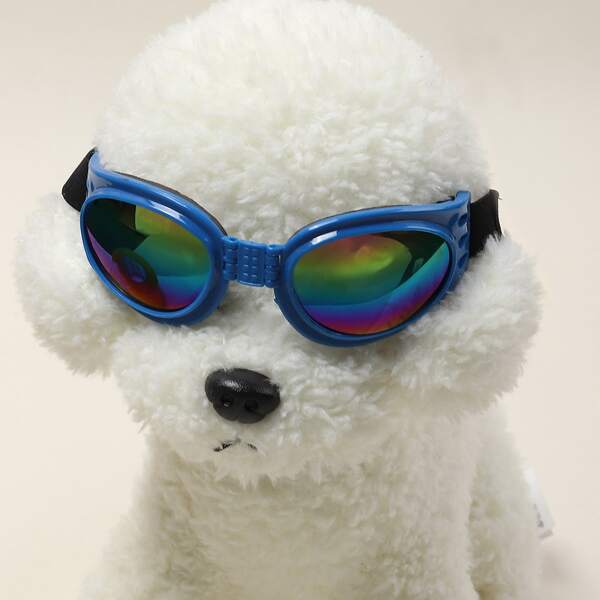 

1pair Windproof Dog Glasses, Blue