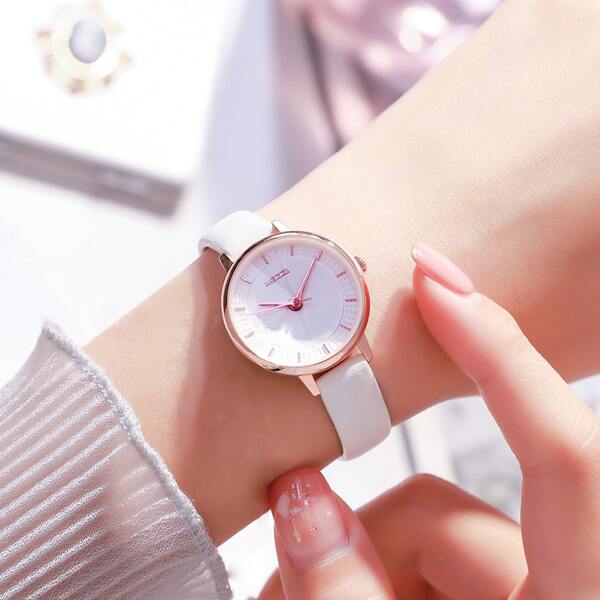 

1pc Simple Round Pointer Watch