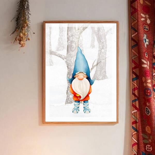 

Cartoon Graphic Wall Painting Without Frame, Multicolor