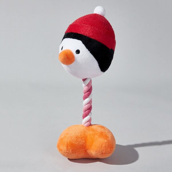 

Christmas Cartoon Shaped Dog Toy, White