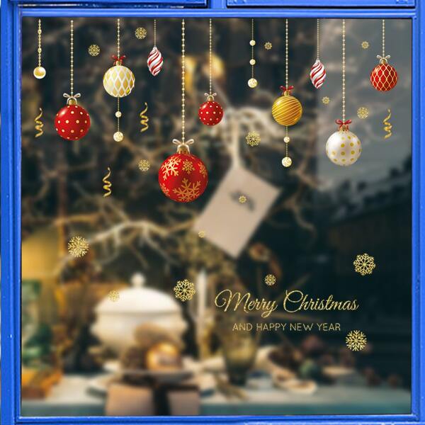 

Christmas Pattern Window Sticker, Multicolor