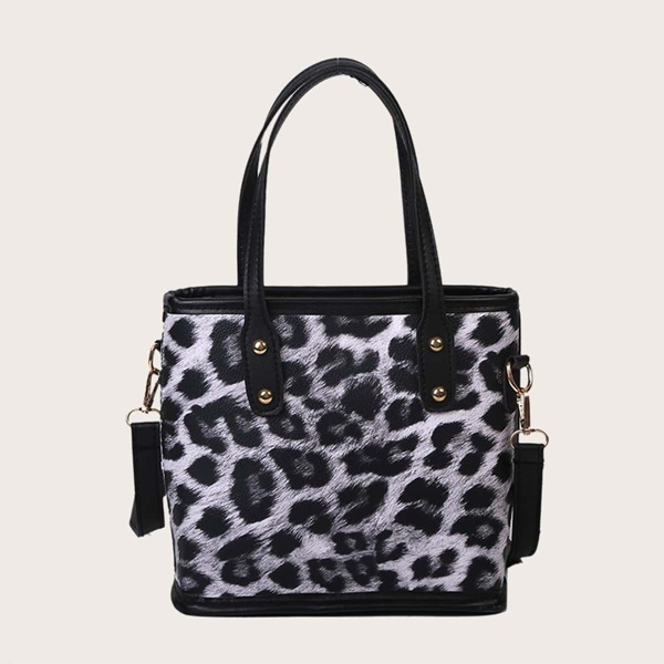 

Leopard Bucket Bag, Multicolor