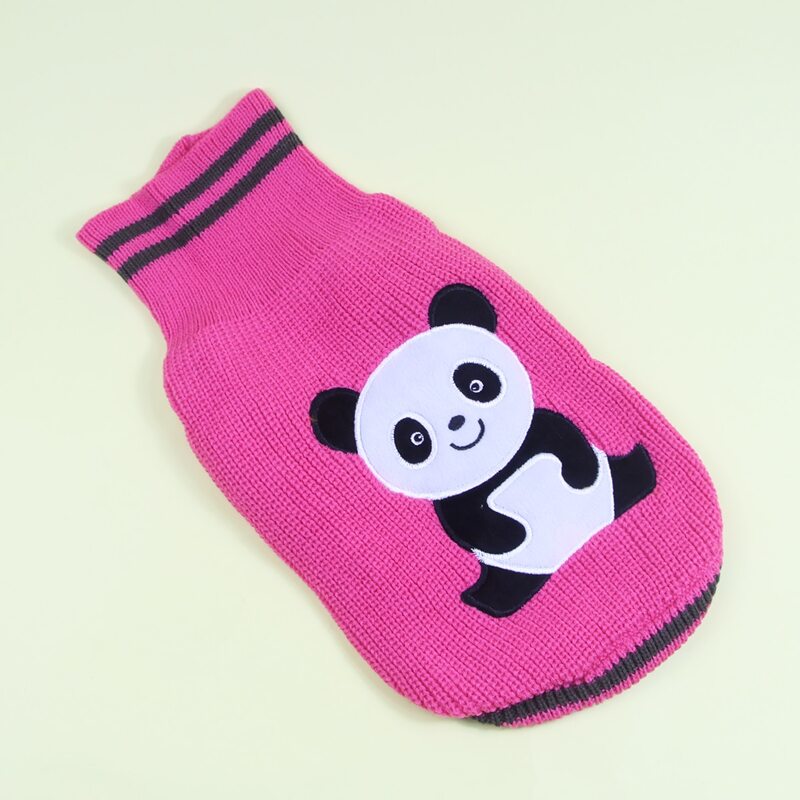 

Panda Embroidered Dog Sweater, Pink
