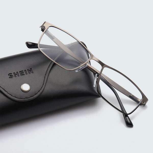 

Men Square Frame Glasses, Grey