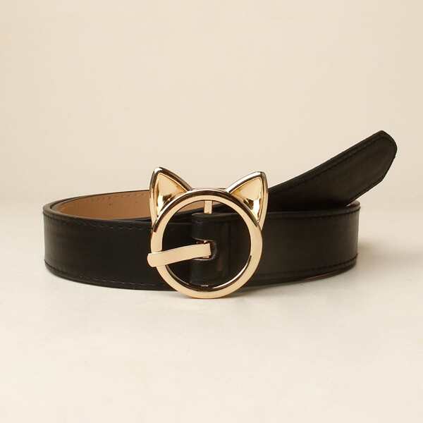 

PU Buckle Belt, Black