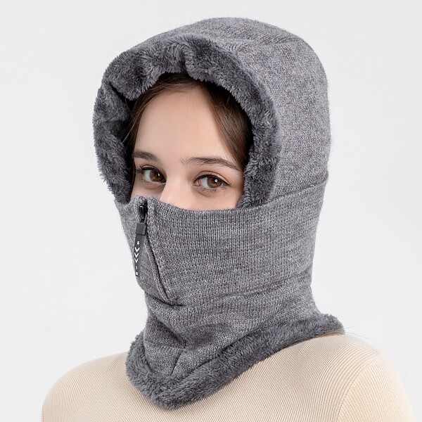 

Fluffy Warm Hat, Grey