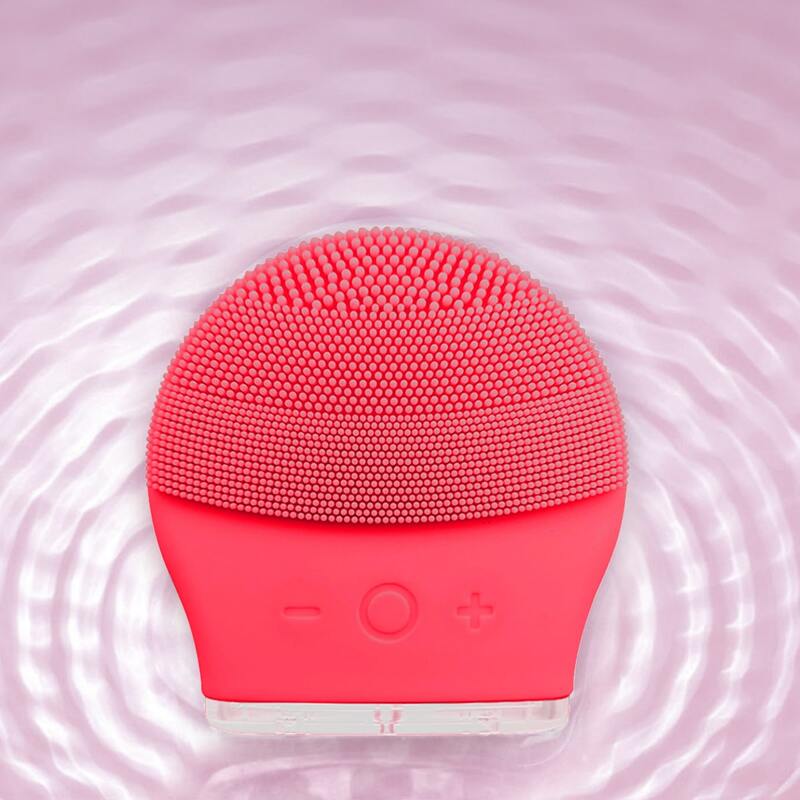 

Electronic Facial Cleansing Brush, Hot pink