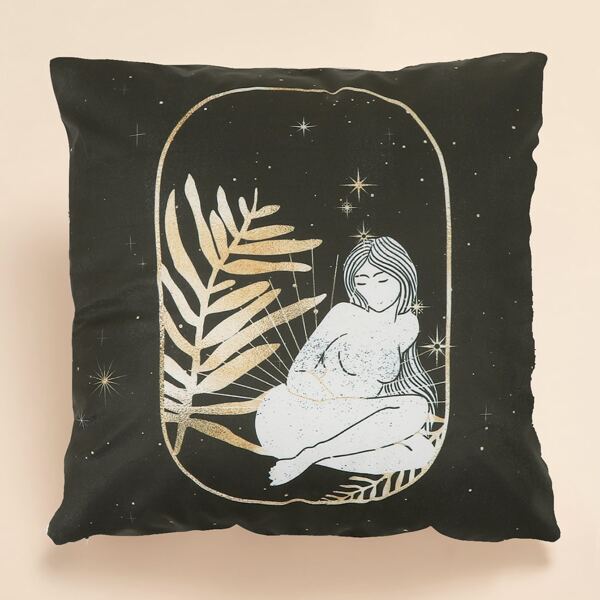 

Figure Graphic Cushion Cover Without Filler, Multicolor
