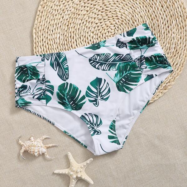 

Plus Tropical High Waisted Bikini Panty, Multicolor