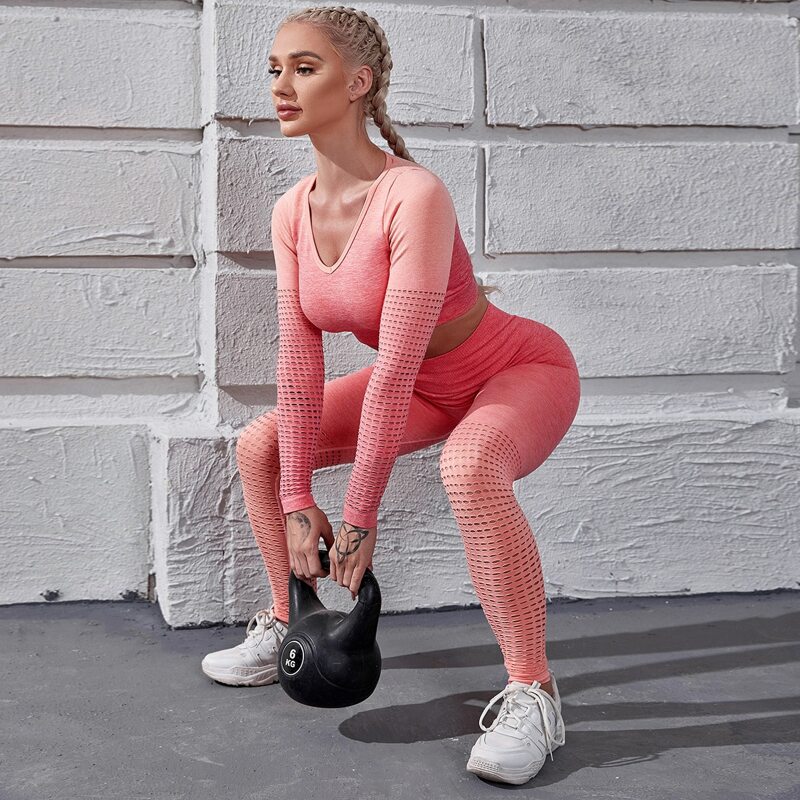

Cut Out Sports Tee & Leggings, Pink