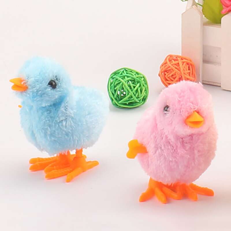 

1pc Random Simulation Clockwork Chicken Toy, Multicolor