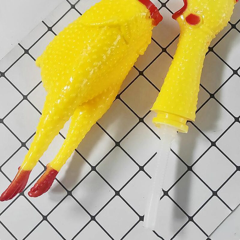 

1pc Screaming Chicken Toy, Yellow