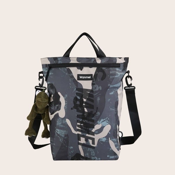 

Men Camo Graphic Backpack, Blue