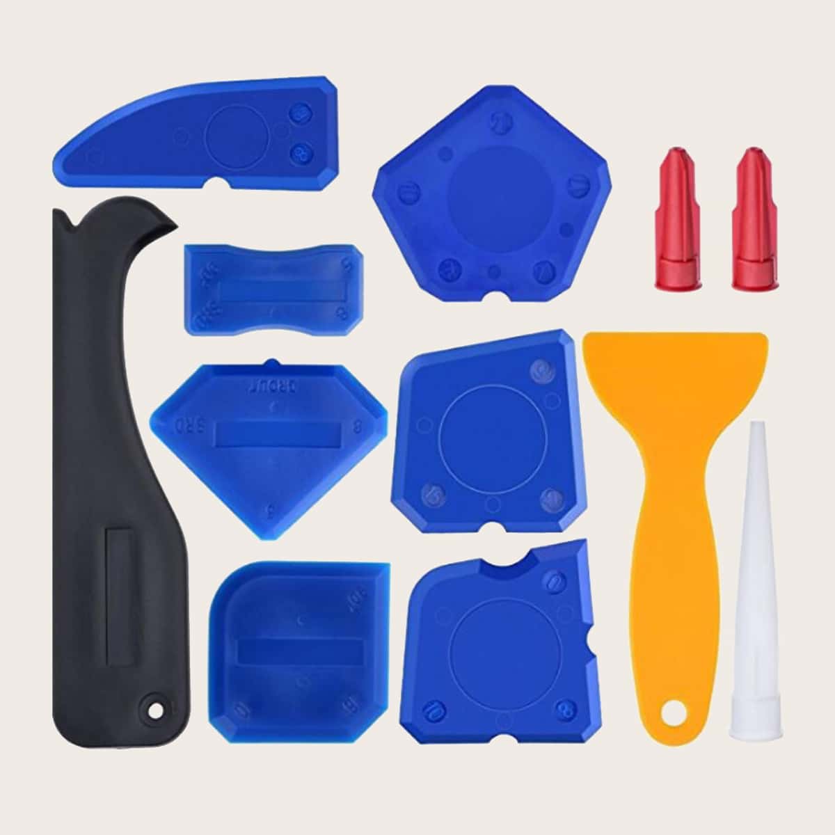 

12pcs Blind Corner Cleaning Scraper, Multicolor