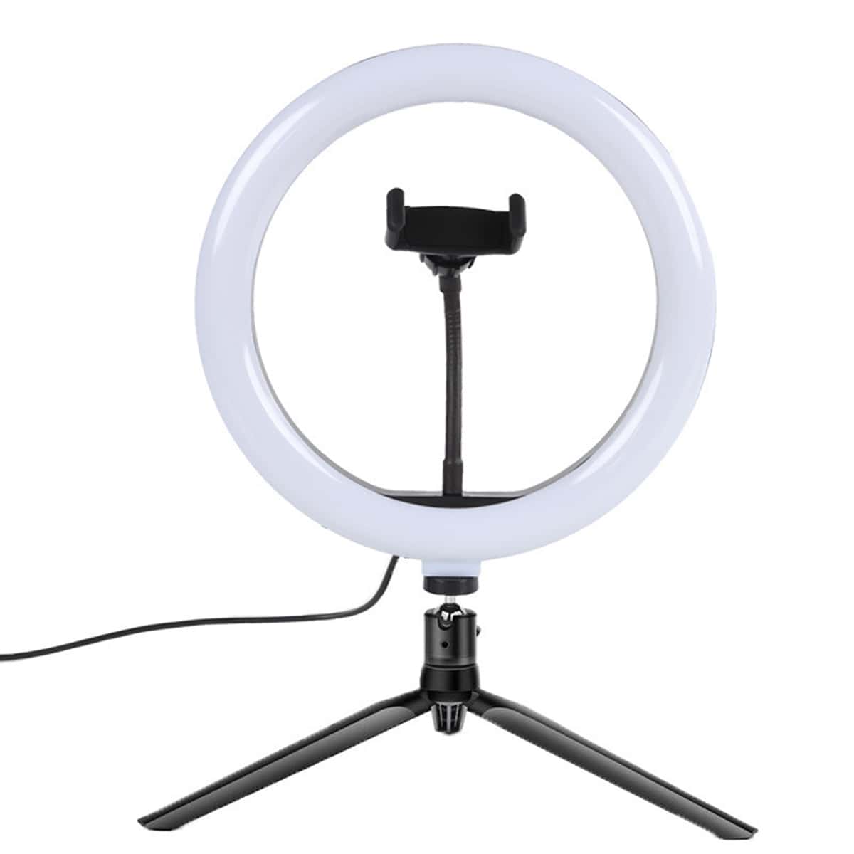 

Desktop Ring Light With Tripod Holder, Black