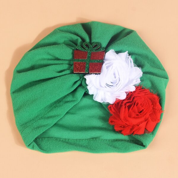 

Baby Flower Decor Turban Hat, Multicolor