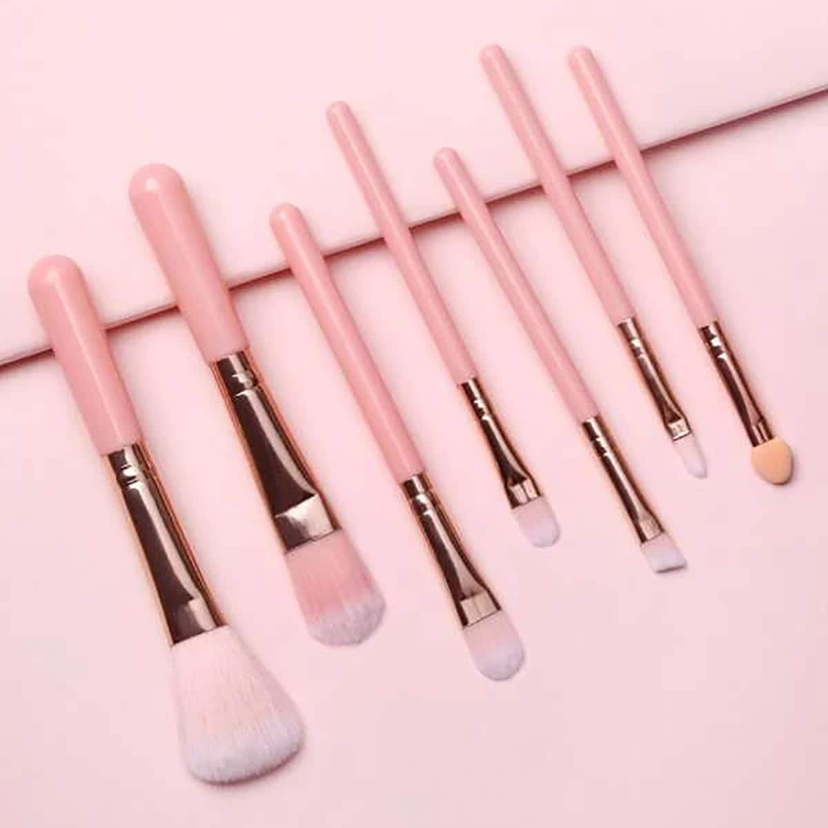 

7pcs Makeup Brush Set, Pink