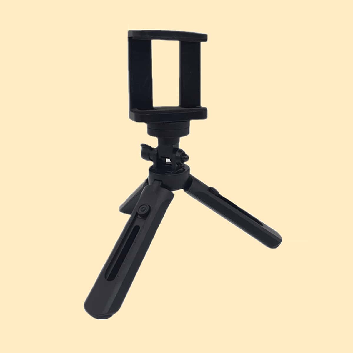 

1pc Desktop Phone Tripod Holder, Black