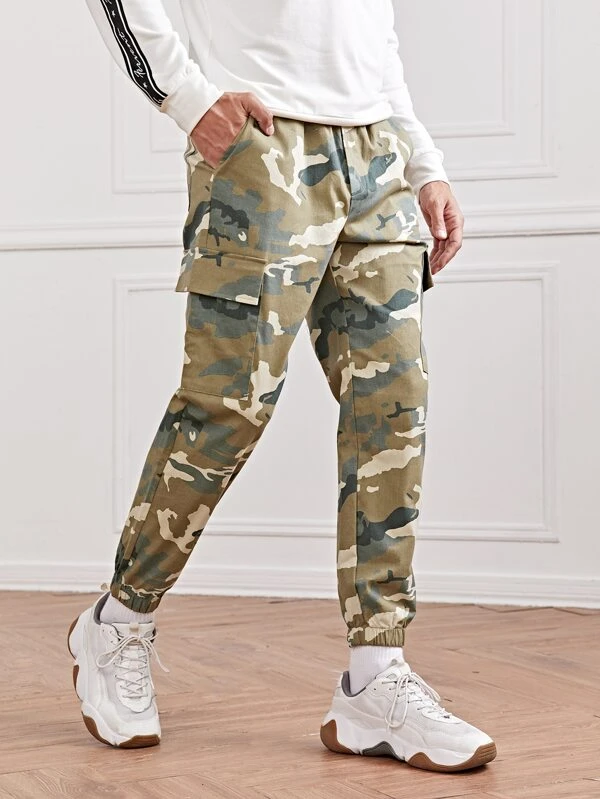 patched camo pants