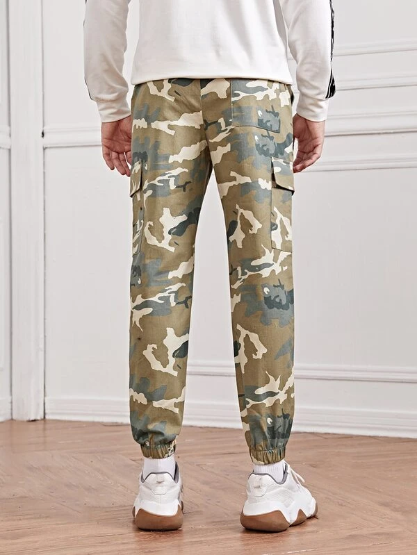 patched camo pants