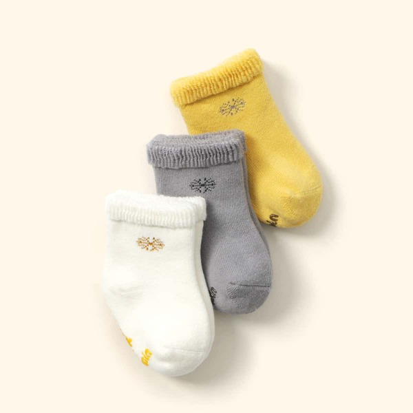 

3pairs Baby Warm Socks, Multicolor