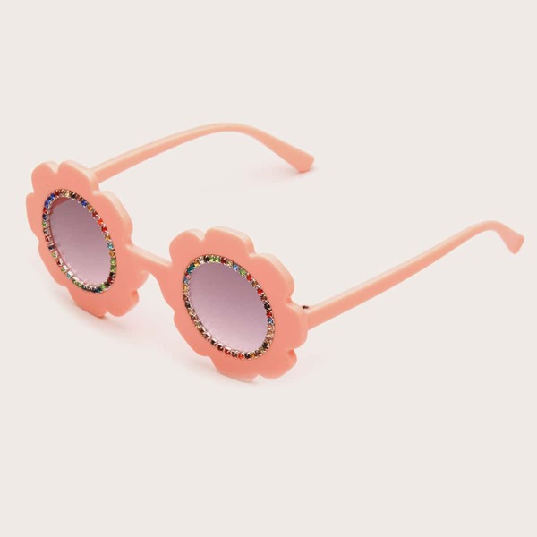 

Kids Rhinestone Decor Sunglasses, Orange
