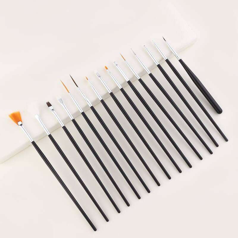 

15pcs Nail Art Brush, Black