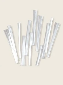 10pcs Nail Extension Fiber,Nail Supplies,Nail Tools,Nail Art Tools,Back To School,Nails,Nail Tools For Press On Nails - Clear - View 2