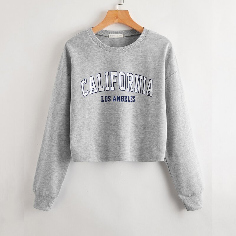 

Letter Graphic Sweatshirt, Light grey