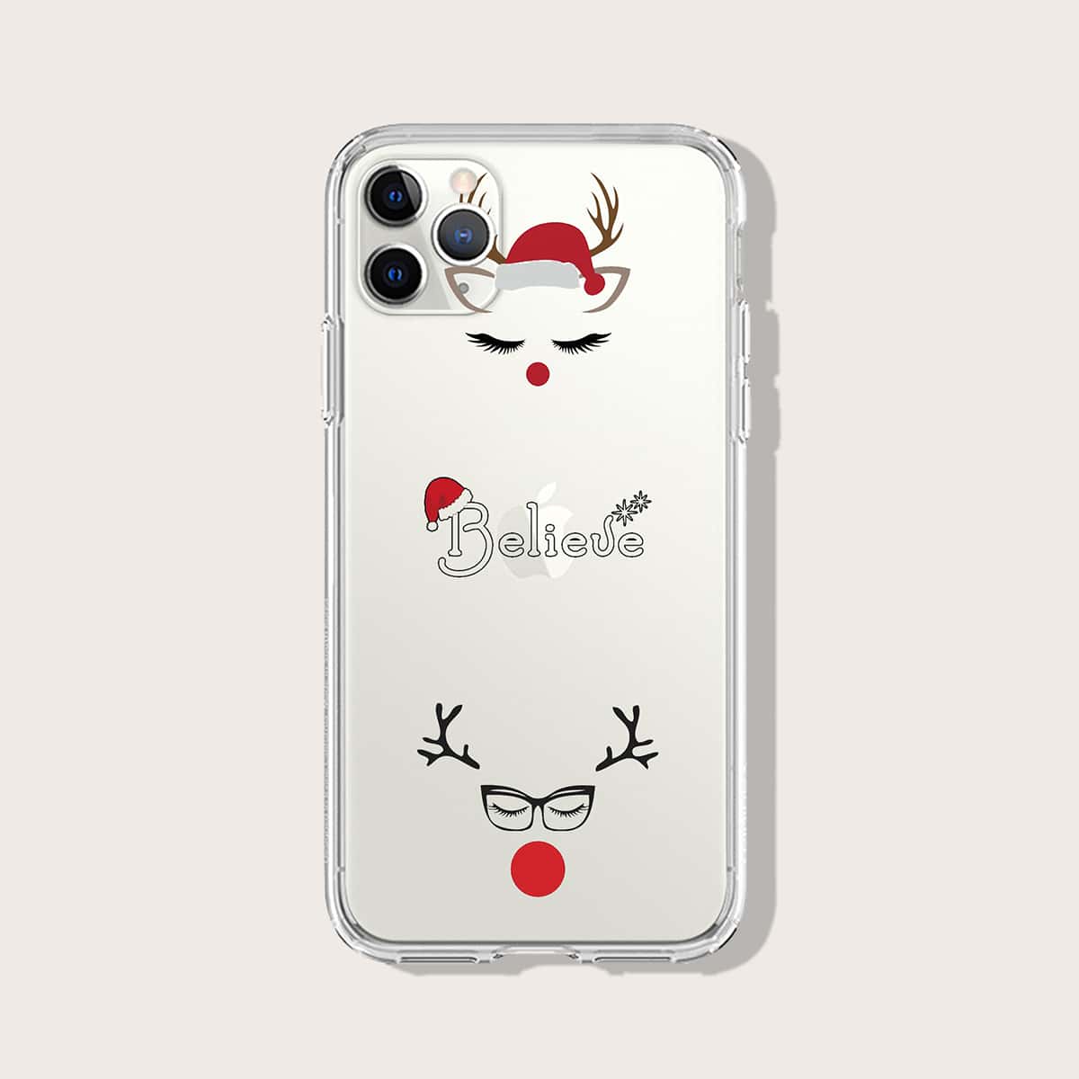 

Christmas Clear iPhone Case, Multicolor
