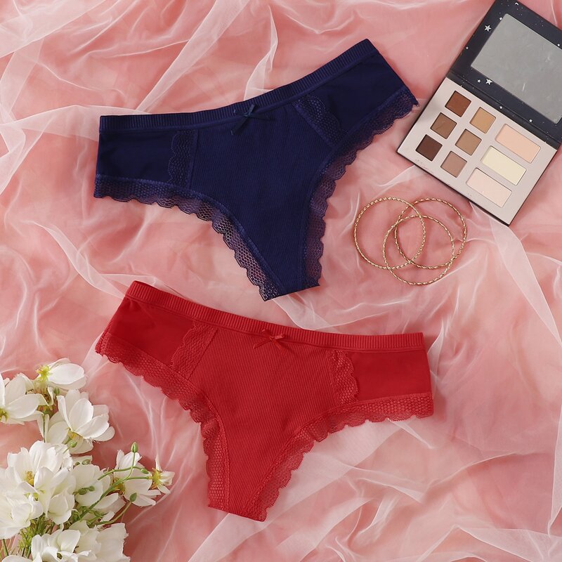 

2pack Floral Lace Panty Set, Multicolor