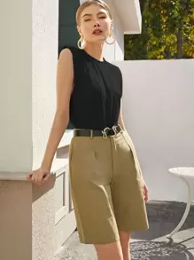 Chiquease Đệm vai xe tăng rắn - màu đen - Xem 1