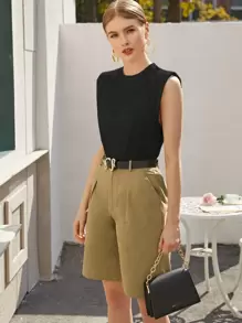 Chiquease Đệm vai xe tăng rắn - màu đen - Xem 4