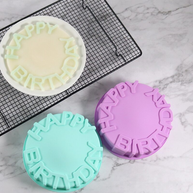 

1pc Random Color Birthday Cake Mold, Multicolor